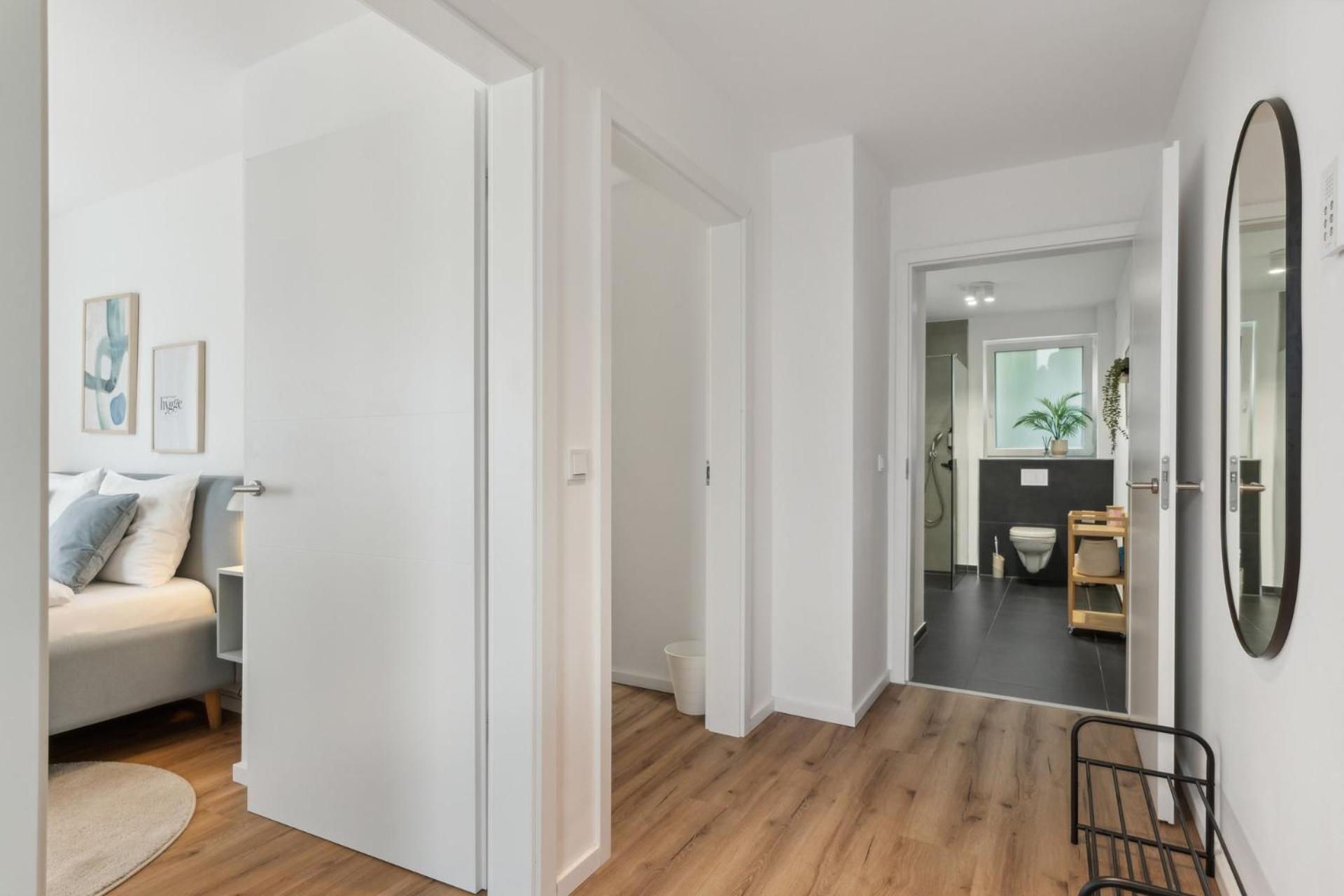 Deluxe Apartment In Bielefeld City Mit Parkplatz Und Balkon Exteriör bild
